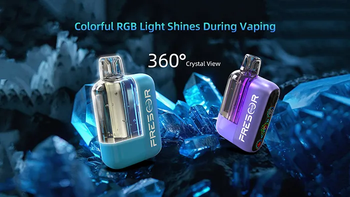 LUMINO - 22,000 puffs Disposable Vape, Crystal View RGB Light