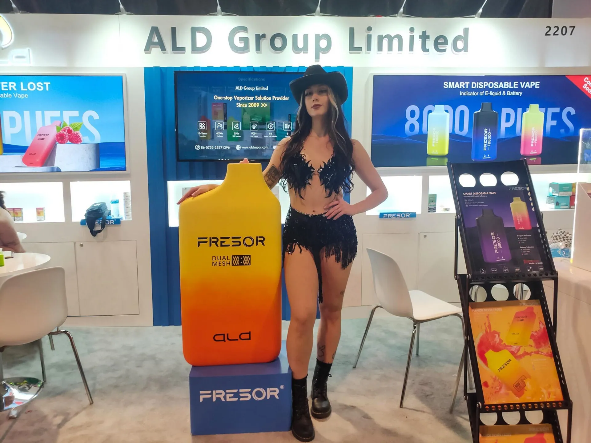 World s Largest Disposable Vape Fresor B9000 Unveiled at TPE ALD