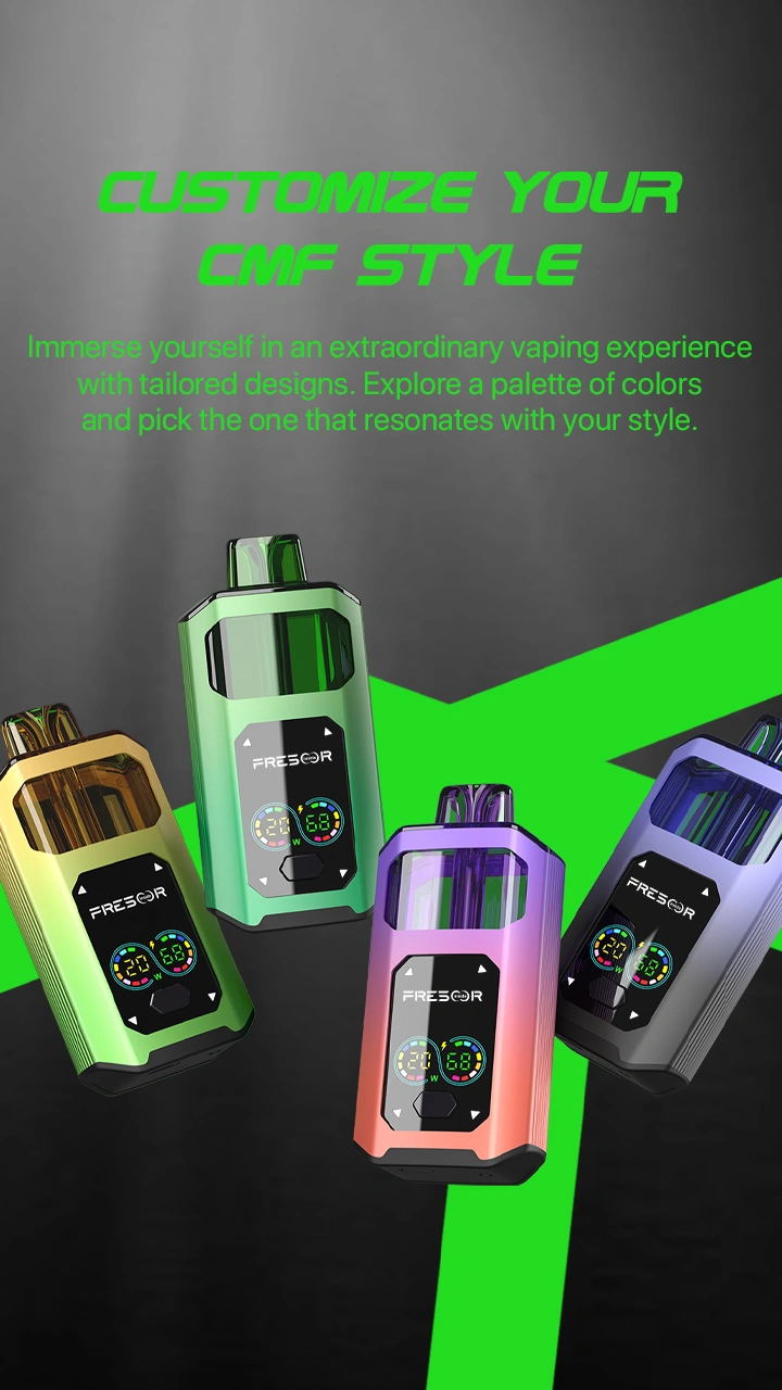 CUSTOMIZE YOUR CMF STYLE Immerse yourself in an extraordinary vaping experience with tailored designs. Explore a palette of colors and pick the one that resonates with your style.