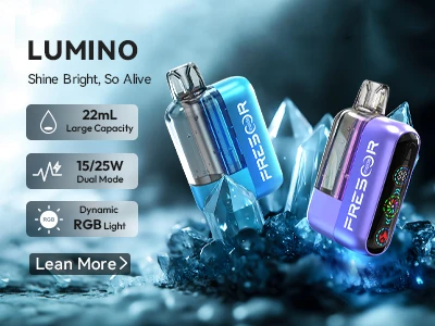 LUMINO - 22,000 puffs Disposable Vape, Crystal View RGB Light