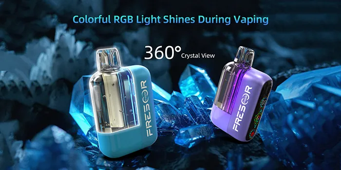 LUMINO - 22,000 puffs Disposable Vape, Crystal View RGB Light